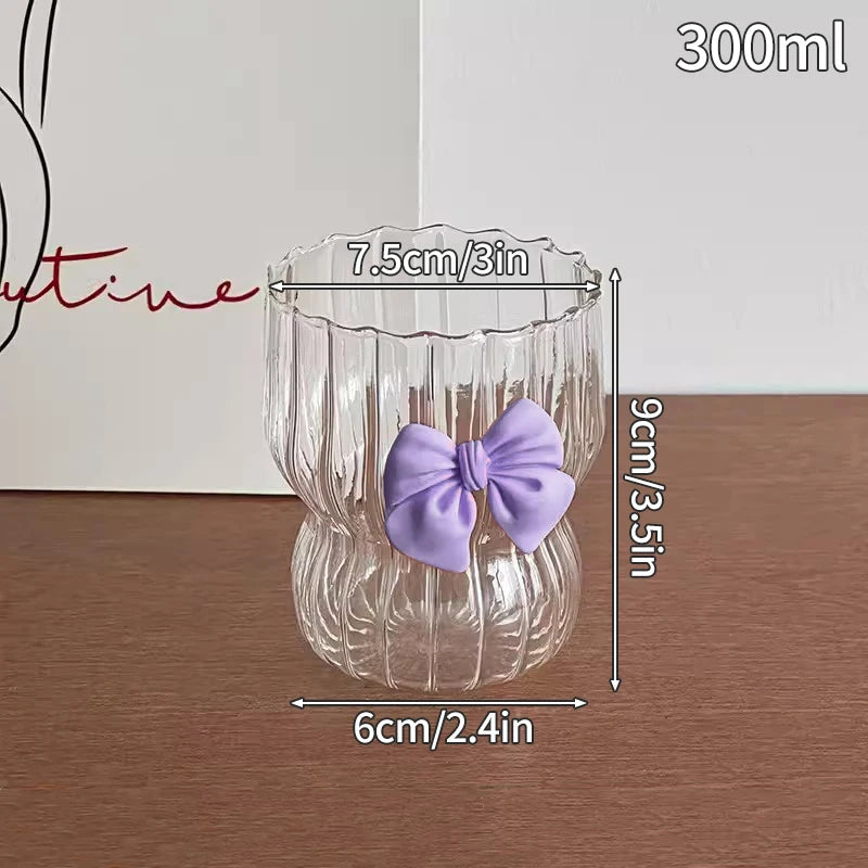 Glasses Cup Transparent Water Bottle Tumbler Whiskey Glass Drinkware Coffee Milk Juice Mug Cup Kitchen Accessory Stripe Cups 텀블러 Quick Pick Grocers